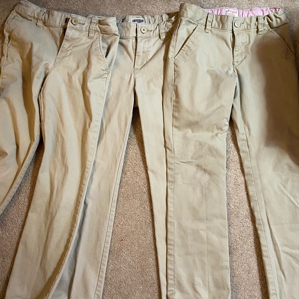 Cat & Jack girls size 8 uniform pants. GUC. No stains/rips.  Smoke free home